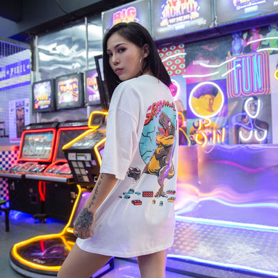Playera de Moda Urbana con Estampa de Dinosaurio - Manga Corta - Image 15