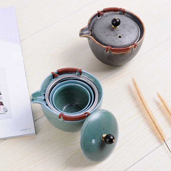 Juego de Té Kung Fu Portátil con Colador Integrado