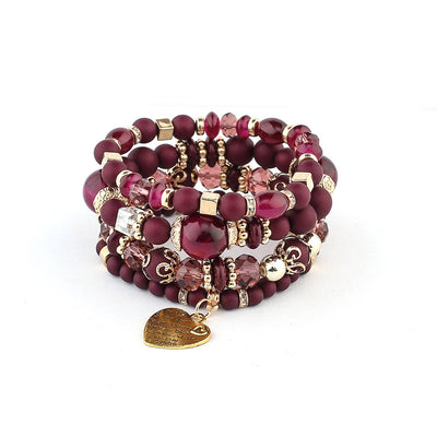 Pulsera de Cristal Cuarzo Melocotón con Corazón - Joya Elegante para Mujer - Image 6