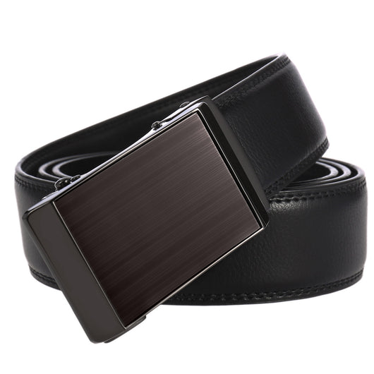 Cinturón de Cuero Genuino con Hebilla Automática para Hombre - Estilo Ejecutivo - Image 14