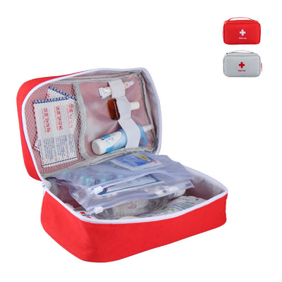 Botiquín de Primeros Auxilios Portátil Grande Rojo para Emergencias, Camping y Viajes - Image 7