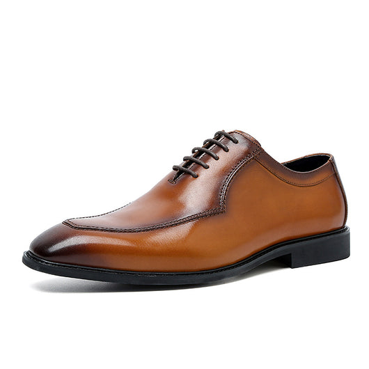 Zapatos Oxford de Cuero para Hombre - Elegancia Profesional con Punta Afilada - Image 4