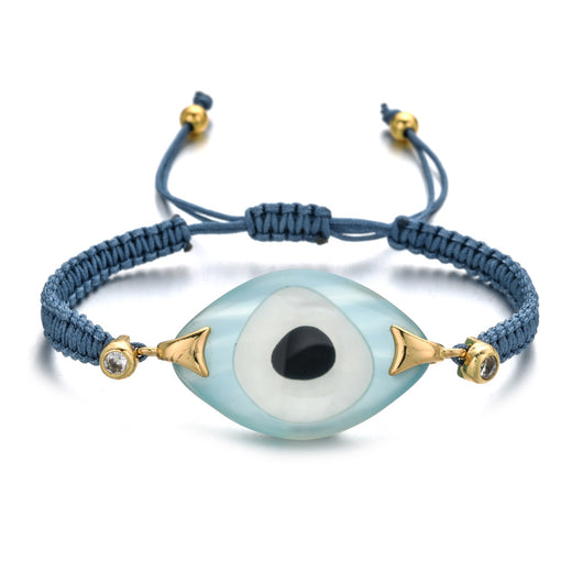 Pulsera Tejida a Mano con Ojo de Demonio Turco en Resina - Image 5