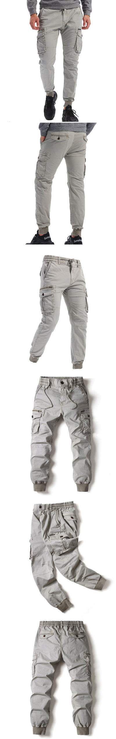 Pantalones de Trabajo Slim Fit Multibolsillos para Hombre - Image 17