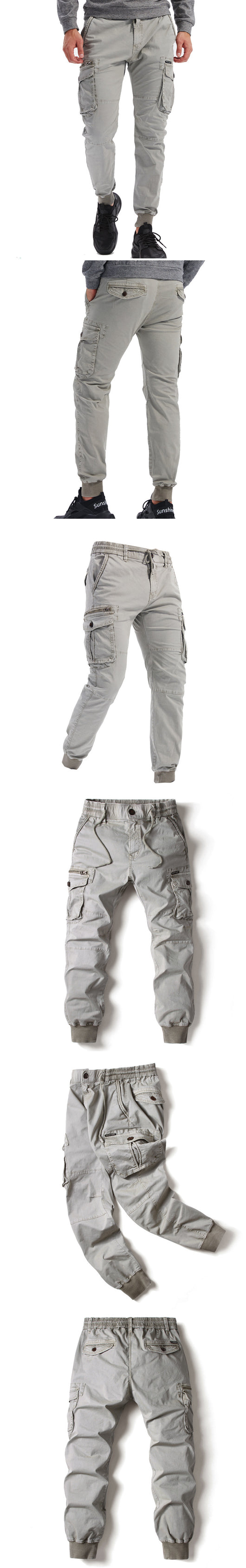 Pantalones de Trabajo Slim Fit Multibolsillos para Hombre - Image 17