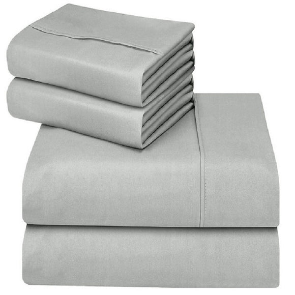 Juego de Cama 4 Piezas con Tiras Decorativas