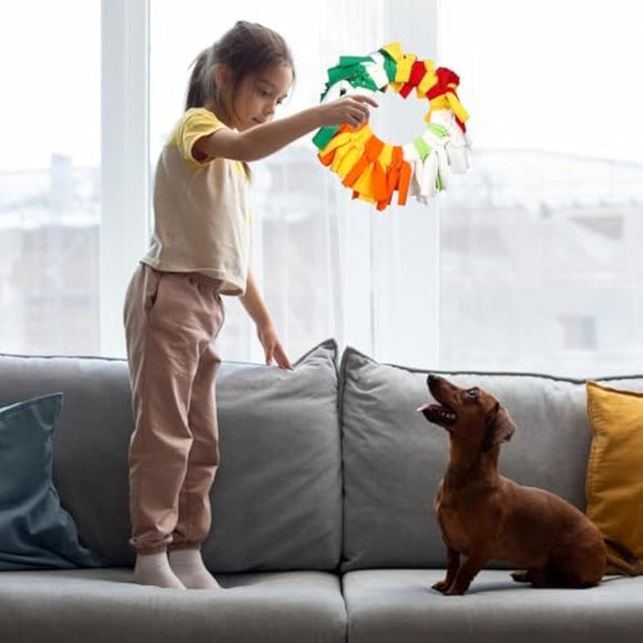 Juguete Interactivo de Olfato para Perros - Disco Volador con Enriquecimiento Sensorial
