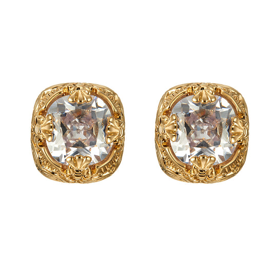 Aretes de Temperamento Retro con Gemas Biseladas para Mujer - Image 4