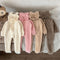 Pijama Enterizo Bebé Invierno Peluche Oso con Pies