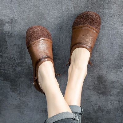 Zapatos Casuales de Cuero para Mujer con Suela Blanda Estilo Retro - Image 13