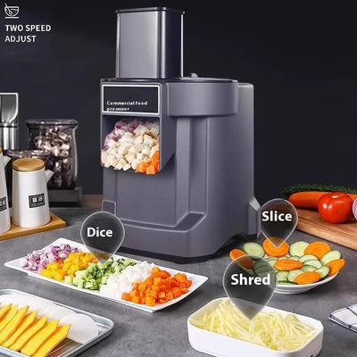 Cortadora Comercial de Verduras Automática Multifunción