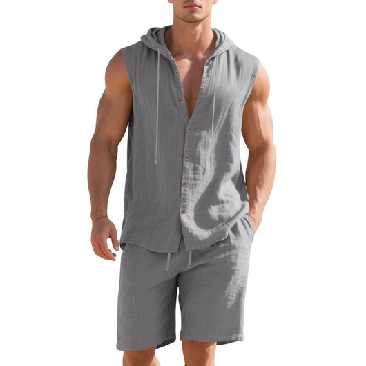 Conjunto de Bermudas y Camiseta sin Mangas para Hombre - Image 8