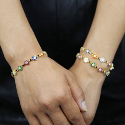 Pulsera de Circonia Floral para Mujer - Joyería Minimalista Elegante - Image 11