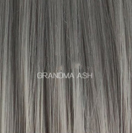 Peluca Corta Gris Abuela Estilo Europeo Americano con Capucha - Image 7