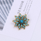 Brand Vintage Dorado Color Plated Crystal Rhinestones Flower default