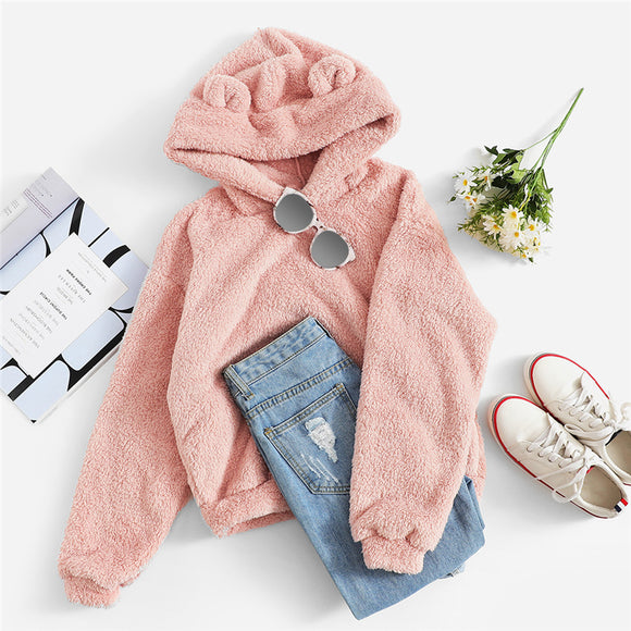 Sudadera con Orejas de Conejo