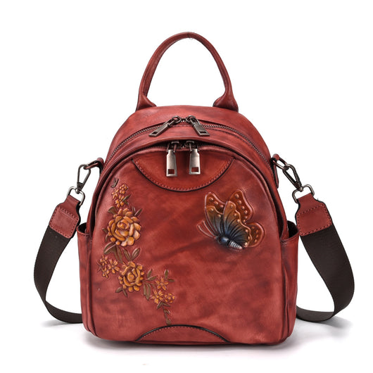 Mochila de Cuero Genuino Estilo Vintage - Image 7