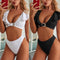 Bikini Volantes Sexy con Abertura - Traje de Baño Moderno para Mujer