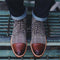 Botas Casuales para Hombre con Diseño Cuadriculado y Cordones