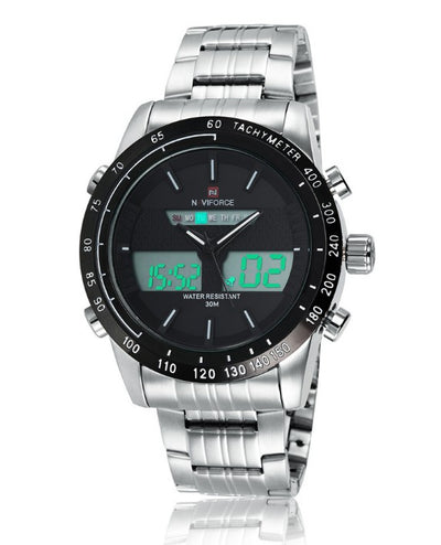 Reloj Deportivo Sumergible para Hombre con Banda de Acero - Image 5