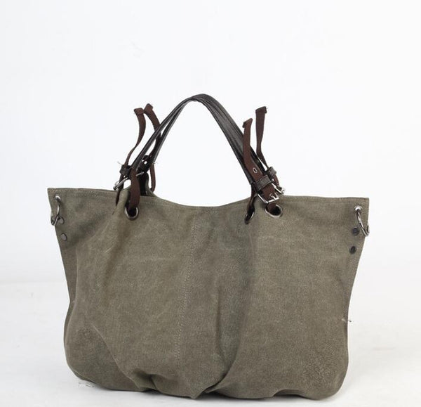 Bolsa de Lona Grande Estilo Europeo - Bolso Tote Capacidad Extra para Mujer - Image 3