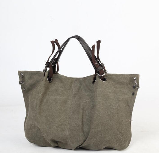 Bolsa de Lona Grande Estilo Europeo - Bolso Tote Capacidad Extra para Mujer - Image 3
