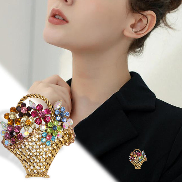 Broche Floral Creativo para Trajes y Blazers Mujer