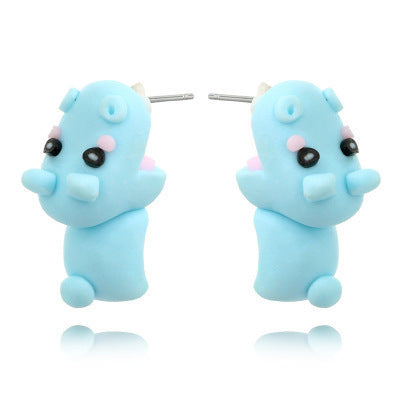 Aretes de Arcilla Suave con Diseños de Animales en 3D - Image 9