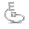 26 Letter English Rings Jewelry E Opening adjustable