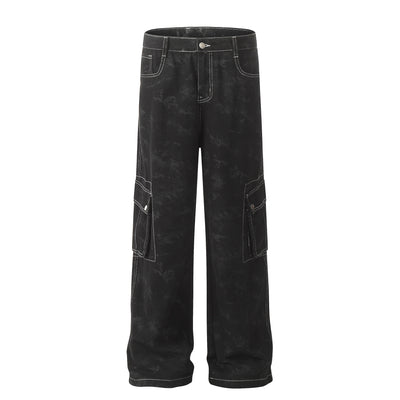 Pantalones Largos Hombre Estilo Retro Americano para Otoño Invierno - Image 5