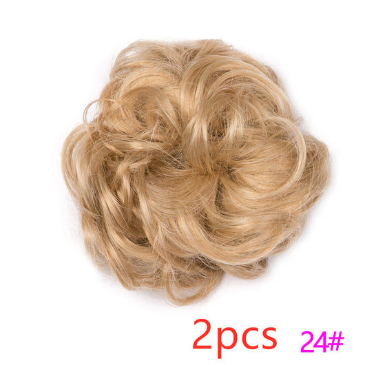 Moño Fluido Rizador con Cordón Ajustable - Extensión de Cabello Sintético - Image 21