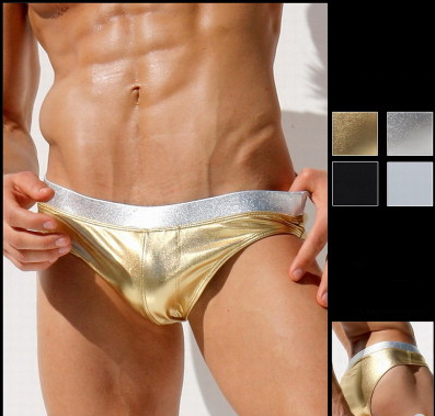 Shorts Triángulo Plateado Brillante
