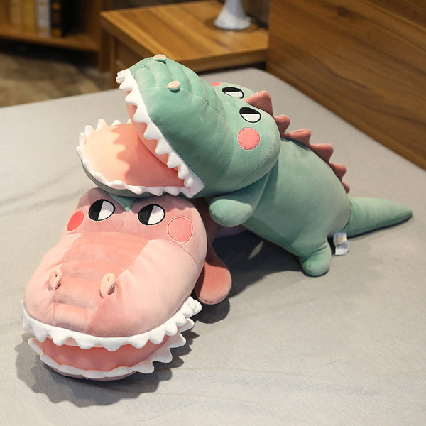 Peluche de Cocodrilo Relleno de Algodón con Diseño Infantil