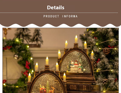 Lámpara Linterna Navideña de Cristal Portátil para Decoración - Image 9