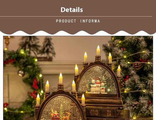 Lámpara Linterna Navideña de Cristal Portátil para Decoración - Image 9