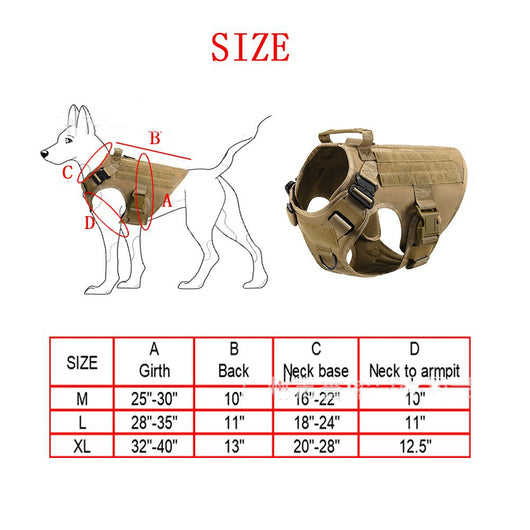 Chaleco Táctico Portátil de Nylon Reforzado para Mascotas - Image 5