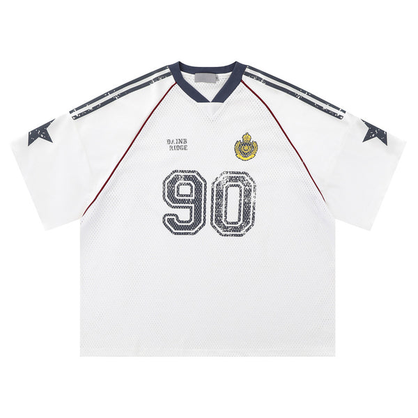 Playera Suelta Estilo Graffiti Star para Hombre