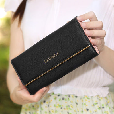 Billetera Grande para Mujer Estilo Retro - Cartera Larga Organizadora - Image 4