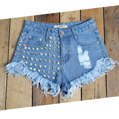 Shorts Denim Cintura Alta - Image 4