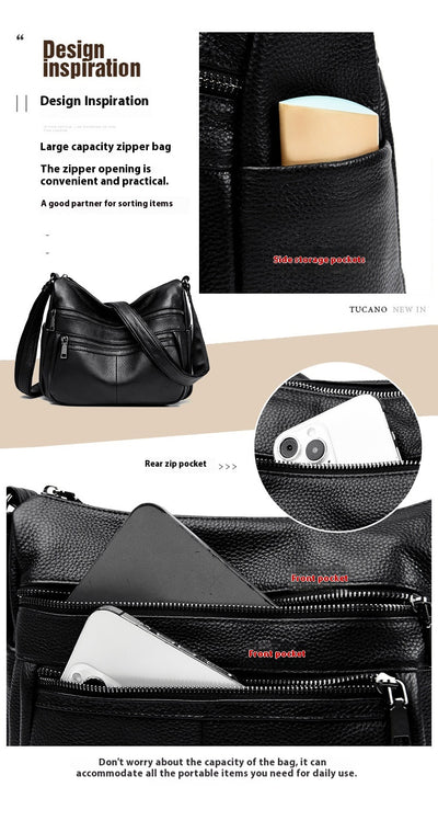 Bolso Mensajero de Cuero Genuino Primera Capa - Estilo Profesional - Image 18