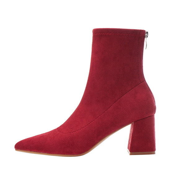Botas Cortas Rojas para Mujer