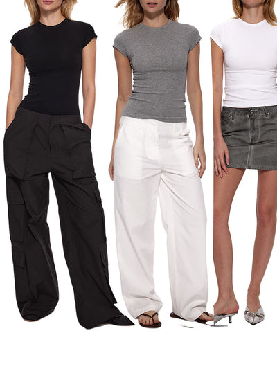 Camiseta Ajustada Cuello Redondo para Mujer - Efecto Reductor - Image 38
