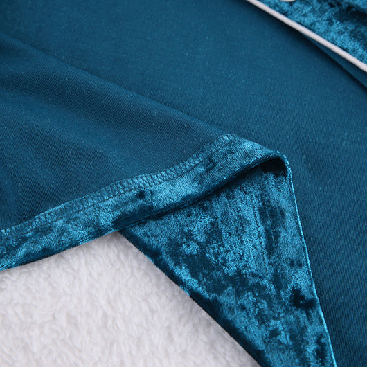 Pijama de Terciopelo Verde Diamondmax para Mujer - Image 14