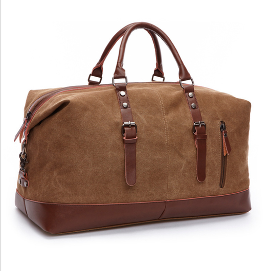 Bolsa de Lona Retro para Viajes - Mochila de Gran Capacidad para Hombre - Image 8