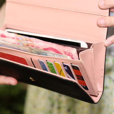 Billetera Grande para Mujer Estilo Retro - Cartera Larga Organizadora - Image 3