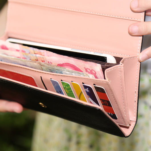 Billetera Grande para Mujer Estilo Retro - Cartera Larga Organizadora - Image 3