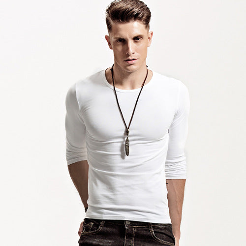Playera Manga Larga Cuello V para Hombre - Image 7