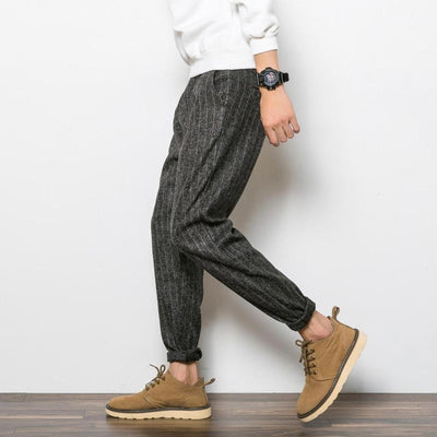 Pantalones Harem a Rayas - Comodidad y Estilo Casual - Image 4