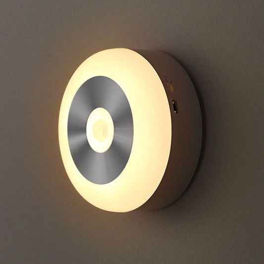 Luz Nocturna LED con Sensor de Movimiento y Táctil