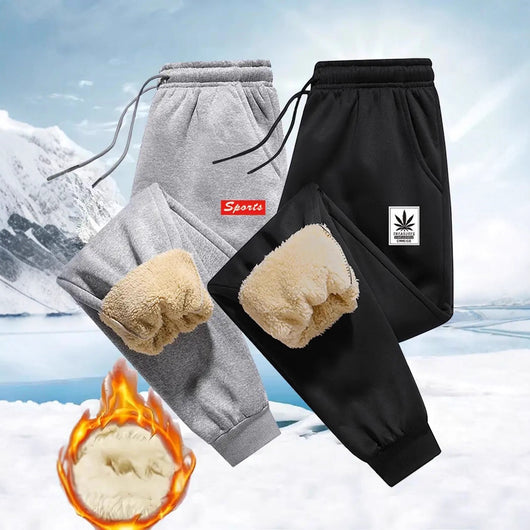 Pantalones Jogger de Invierno para Hombre con Forro Polar y Cintura Ajustable - Image 3